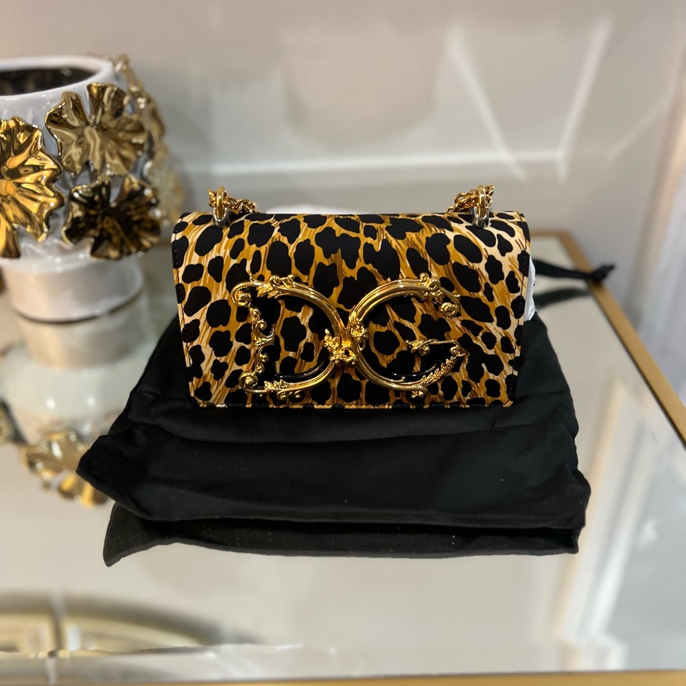 DG Girls Leopard Print shoulder Bag